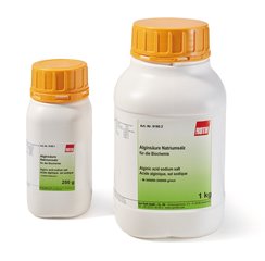 Alginic acid sodium salt, for biochemistry, 1 kg, plastic