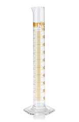 Cl. A measuring cylinders,amber markings, DURAN®, tall, subdivision 1.0 ml