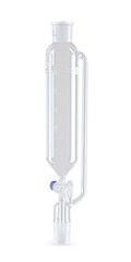 Dropping funnel w. pressure compensation, solid glass plug, sl./co. 14/23, 50 ml