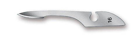 Scalpel blades, type 16, non-sterile, 144 unit(s)