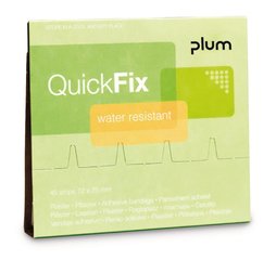 QuickFix water resistant plaster, refill pack 2 x 45, 1 set