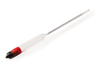 Density hydrometer, without thermometer, measuring range 1.800 - 1.900 g/cm³