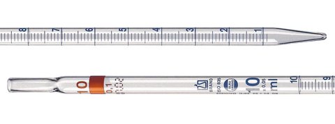 BLAUBRAND®, graduated pipettes, type 2, 5 ml,graduations 0,1, class AS