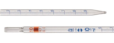 BLAUBRAND® graduated pipettes, type 3, 0.5 ml, graduations 0.01, class AS