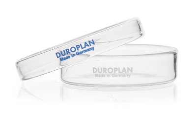 DUROPLAN® petri dishes, borosilicate gl., two pieces, Ø outer 80 mm, H 20 mm