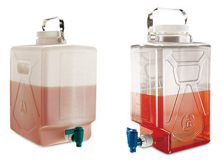 Rectangular canister, PC, without stop cock, 20 l, 1 unit(s)