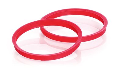 Pouring rings, ETFE, red, thread 45, 10 unit(s)