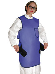 X-ray protection apron, royal blue, size S, 1 unit(s)