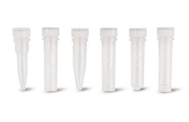 PP reaction vials with screw-on lid, Sterile, free-standing, 1.5 ml