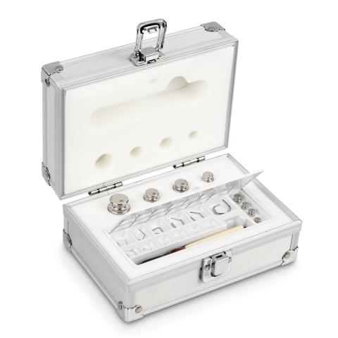 E1 1 mg -  50 g Set of weights in aluminium case, Stainless steel (OIML)