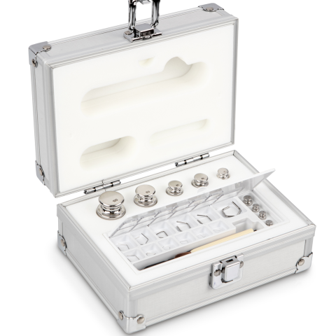 E1 1 mg -  100 g Set of weights in aluminium case, Stainless steel (OIML)
