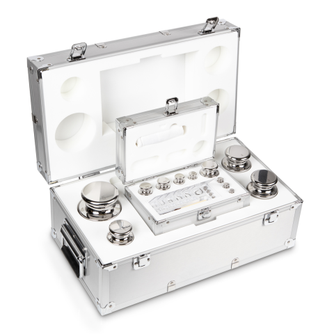 E1 1 mg -  5 kg Set of weights in aluminium case, Stainless steel (OIML)