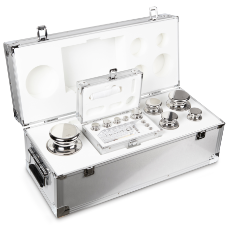 E1 1 mg -  10 kg Set of weights in aluminium case, Stainless steel (OIML)