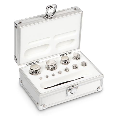E1 1 g -  200 g Set of weights in aluminium case, Stainless steel (OIML)
