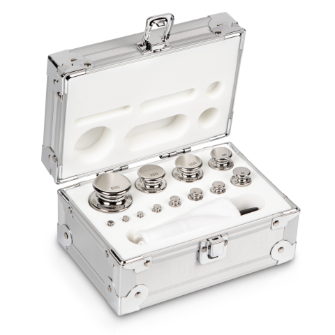E1 1 g -  500 g Set of weights in aluminium case, Stainless steel (OIML)