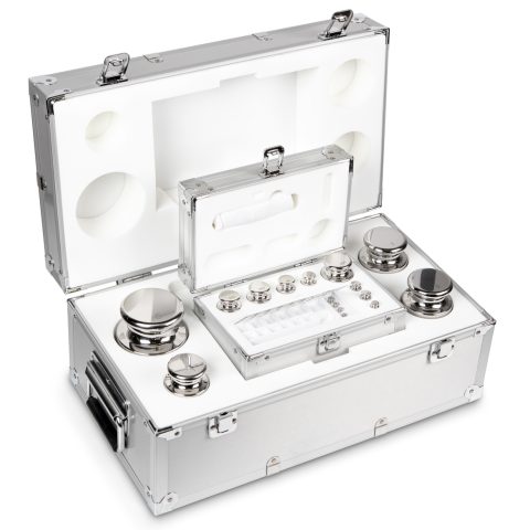 E1 1 g -  5 kg Set of weights in aluminium case, Stainless steel (OIML)
