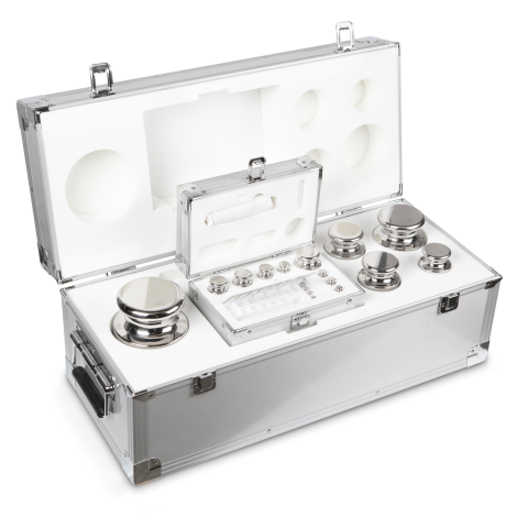 E1 1 g -  10 kg Set of weights in aluminium case, Stainless steel (OIML)
