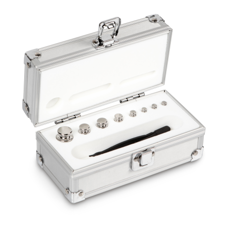 E2 1 g -  50 g Set of weights in aluminium case, Stainless steel (OIML)