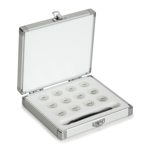 Aluminium weight case, 1 mg - 500 mg Aluminium for  E1 - M2, Milligram