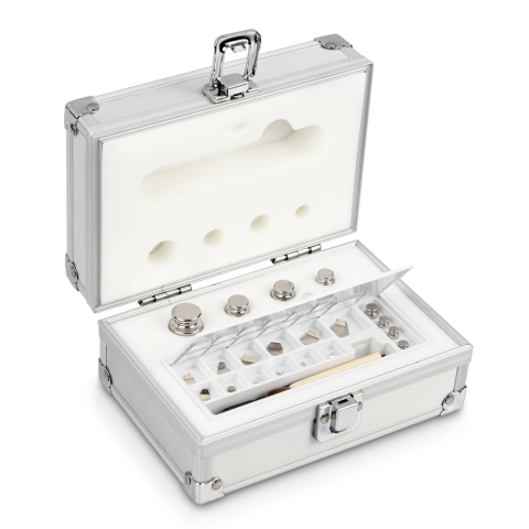 E2 1 mg -  50 g Set of weights in aluminium case, Stainless steel (OIML)
