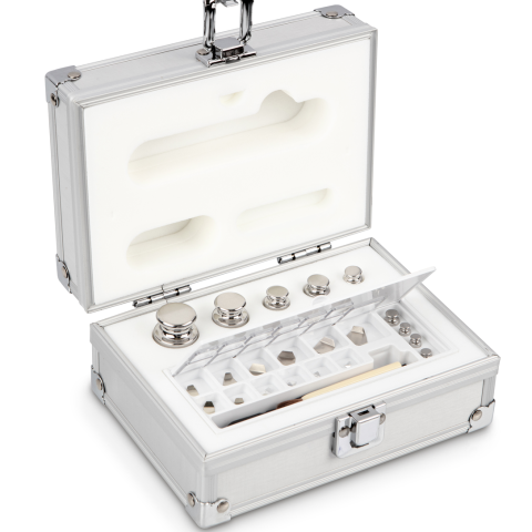 E2 1 mg -  100 g Set of weights in aluminium case, Stainless steel (OIML)