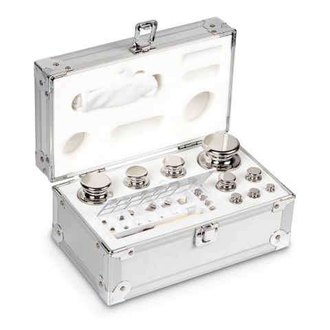 E2 1 mg -  1 kg Set of weights in aluminium case, Stainless steel (OIML)