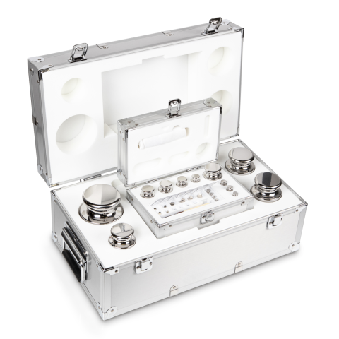 E2 1 mg -  5 kg Set of weights in aluminium case, Stainless steel (OIML)