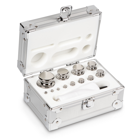 E2 1 g -  500 g Set of weights in aluminium case, Stainless steel (OIML)