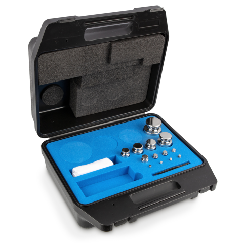 E2 1 g -  1 kg Set of weights in plastic carrying case, Stainless steel (OIML)