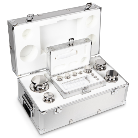 E2 1 g -  5 kg Set of weights in aluminium case, Stainless steel (OIML)