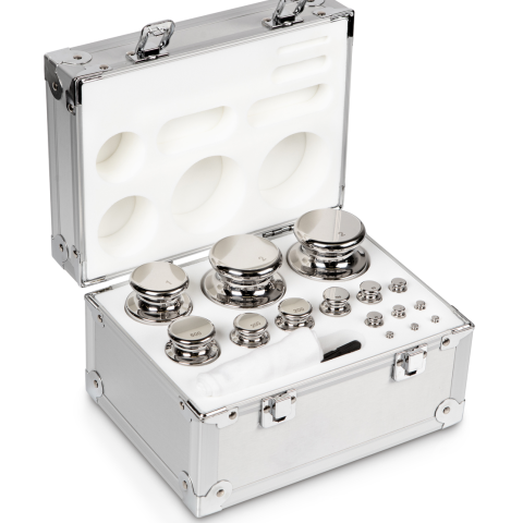 F1 1 g -  2 kg Set of weights in aluminium case, Stainless steel (OIML)