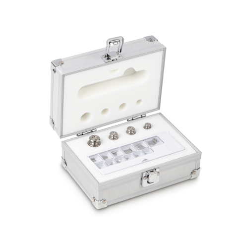 F2 1 mg -  50 g Set of weights in aluminium case, Finely turned stainless stee...