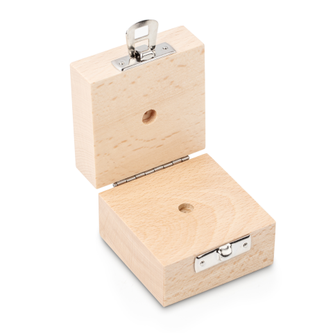 Wooden weight box, 1 g Beech for  F2 + M1, Cylindrical