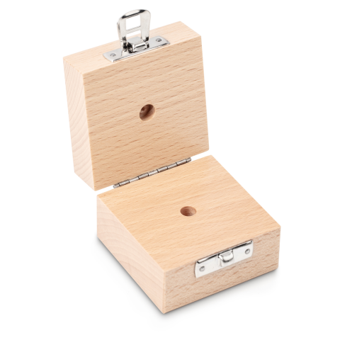 Wooden weight box, 2 g Beech for  F2 + M1, Cylindrical