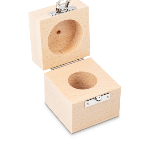 Wooden weight box, 200 g Beech for  F2 + M1, Cylindrical