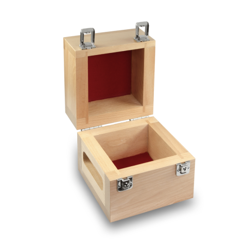 Wooden weight box, 50 kg Beech for  F2 + M1, Checkweight