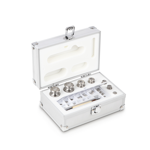 M1 1 mg -  200 g Set of weights in aluminium case, Finely turned stainless stee...