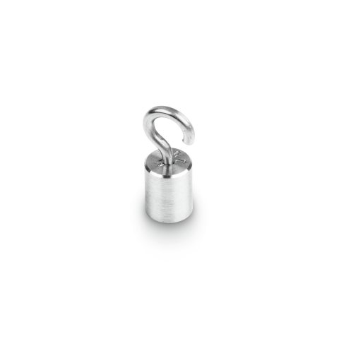 M1 2 g Test weight Hook, Finely turned stainless steel (OIML)