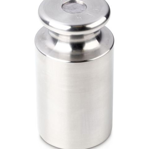 M1 5 kg Test weight Cylindrical, Finely turned stainless steel (OIML)