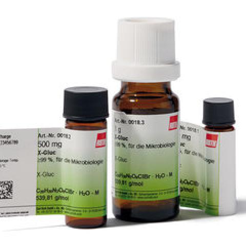 X-Gluc, min. 99 %, for microbiology, 500 mg, glass