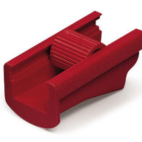 Rotilabo®-tube clamps, polyester, red, for hose up to Ø 14 mm, 12 unit(s)