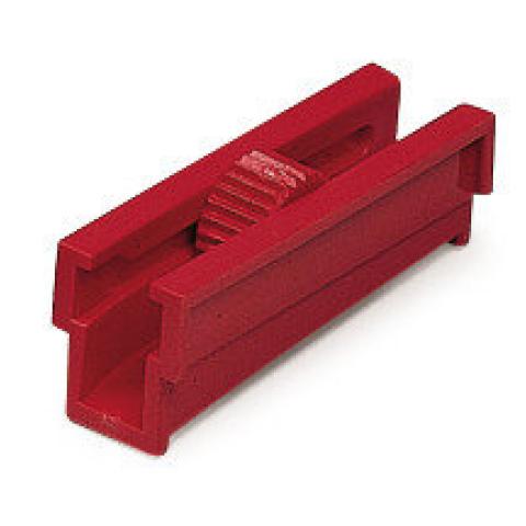 Rotilabo®-tube clamps, polyester, red, for hose up to Ø 4.5 mm, 12 unit(s)