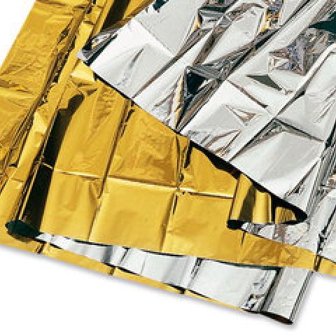 Rescue blanket, aluminium-vaporised PE-foil, 210x160 cm, 1 unit(s)