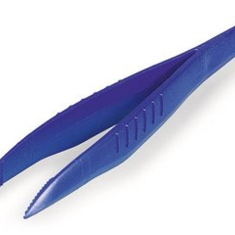 Disposable 130 mm SteriPlast® tweezers, Straight, pointed, sterile, detectable
