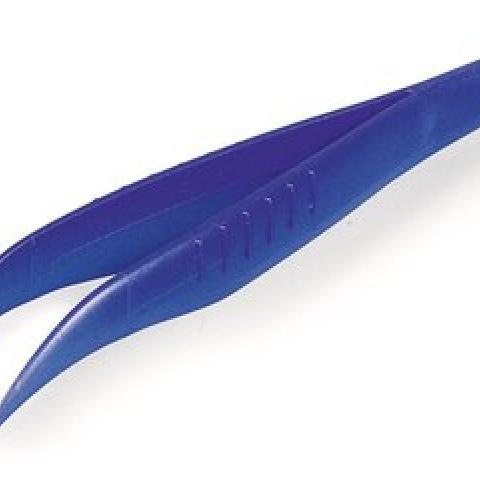 Disposable 130 mm SteriPlast® tweezers, Angled, pointed, sterile, detectable