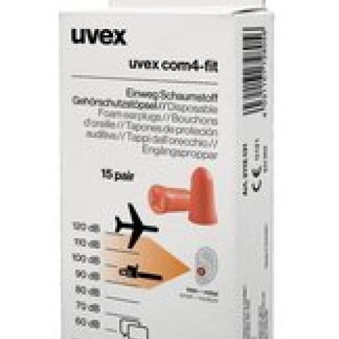 Com4-fit ear plugs, by UVEX, EN 352-2, in the mini box, 15 pair