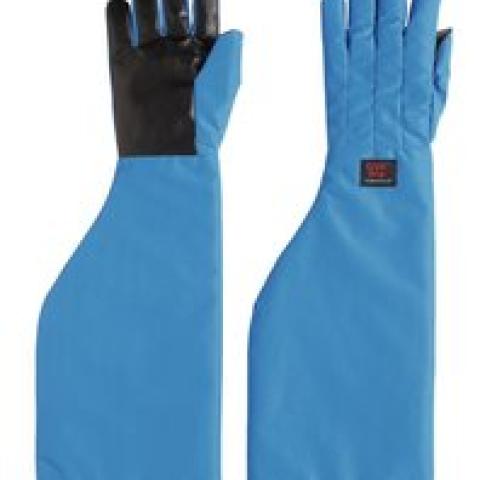Cryo-Grip® gloves with cuff, Should length, blue, S size, 1 pair