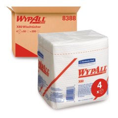 WYPALL® X80 reusable wipes , 1-ply, white, pouch, 310 x 320 mm, 200 unit(s)