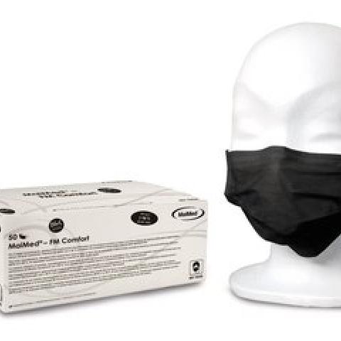 Medical face masks, type II, MaiMed FM Comfort, with ear loops, black