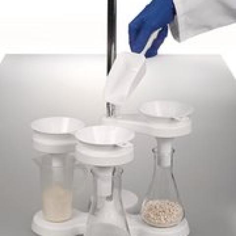 Disposable powder funnel, PS, , white, non-sterile, 10 unit(s)